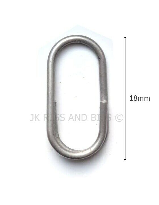 Large Oval split ring - Quality Stainless lead clip links 18mm long