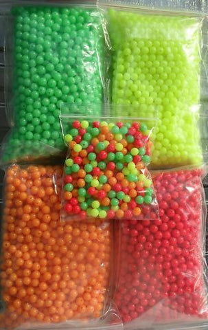 Sea Fishing Beads 8mm 1st Class Post all colours lumi / mixed 25