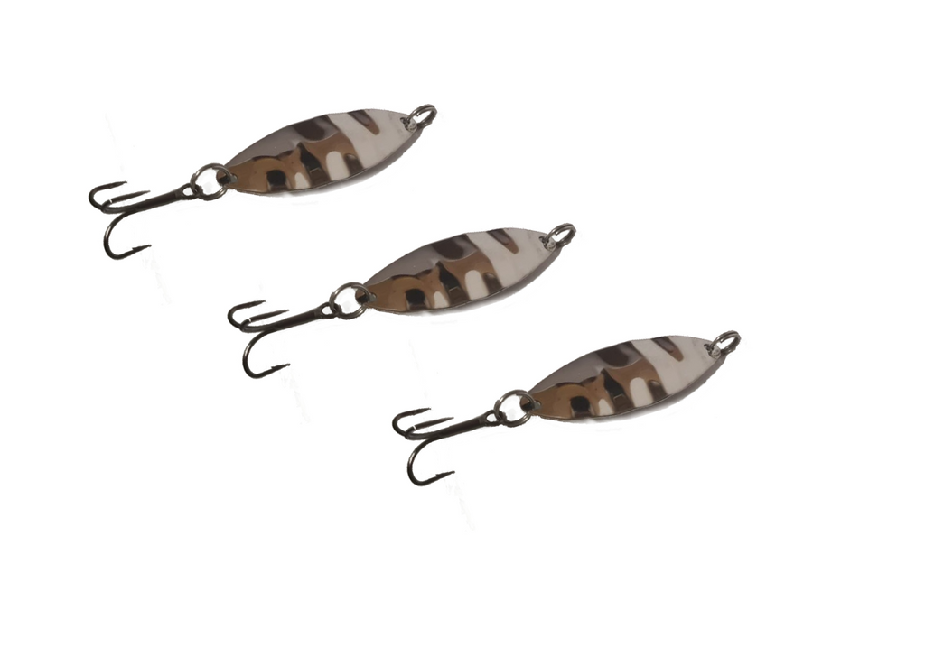 3 x Spoon Lure - Stainless Steel - Sea Trout Perch Lure