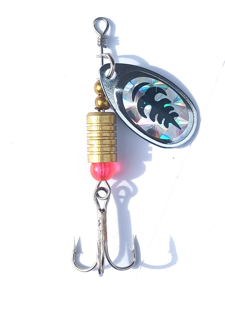 Fishing Spinner Lures - Pike Perch Mackerel Trout - Treble Hooks