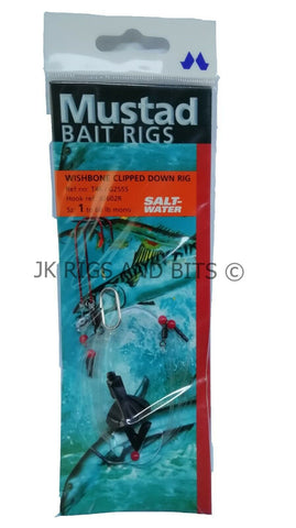 Mustad Wishbone Rig - Clipped down wishbone sea fishing rig