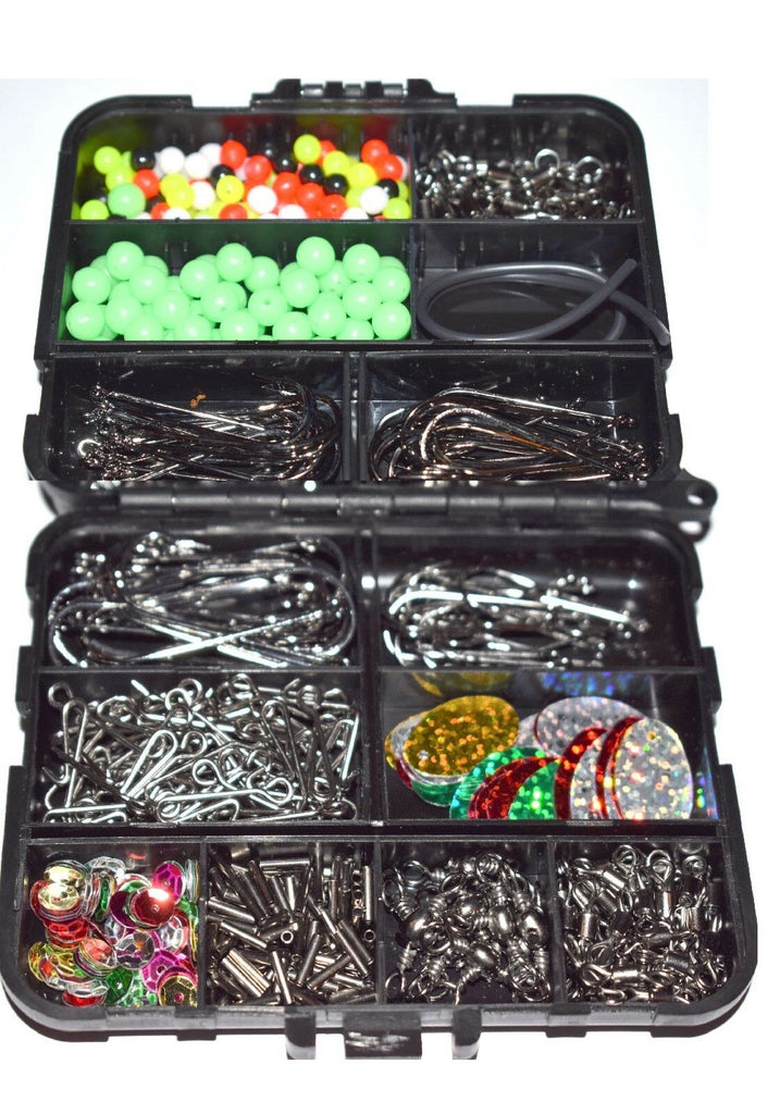 Sea Fishing Tackle Set Boxed 597 pcs in Tackle bit box swivels crimps – JK  Rigs and Bits