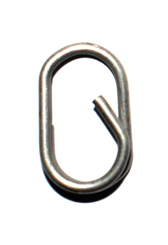 Oval split ring lead clips - easy links 8.5 mm long
