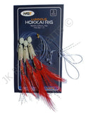 Luminous Hokkai Feather Lure Rigs Mackerel Pollock Sea Fishing Hockeyes 3 hook