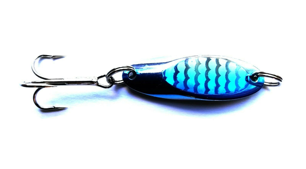 Blue Wedge Lure (Dexter) for Bass Mackerel etc - 14g holographic lure