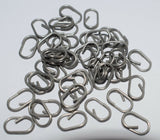 Oval split ring lead clips - easy links 8.5 mm long