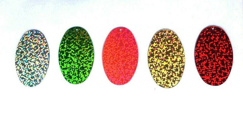 Large Holographic Attractor Blades - 50mm for Flattie Flounder Plaice Rigs lures